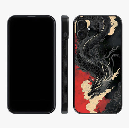 Shadow Dragon Fury Glass Case displayed upright for full design visibility and premium finish.