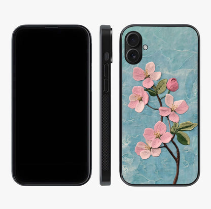 Threaded Blossom Breeze Glass Case displayed upright for full design visibility and premium finish.