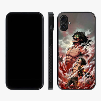 Titan Awakening Fury Glass Case displayed upright for full design visibility and premium finish.