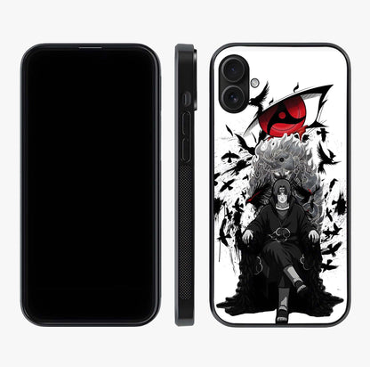 Uchiha Shadow Throne Glass Case displayed upright for full design visibility and premium finish.