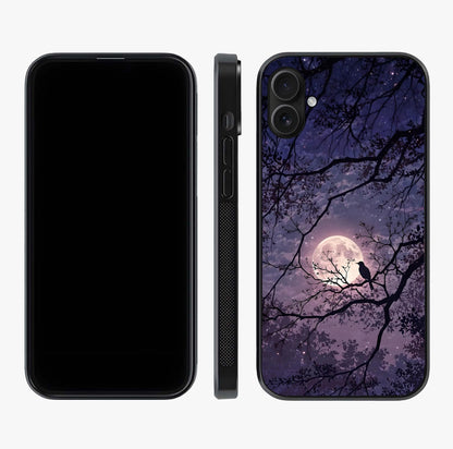 Whispering Moon Silence Glass Case displayed upright for full design visibility and premium finish.