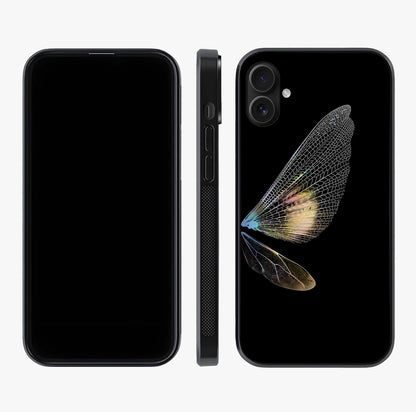 Whispers Of Wings Glass Case displayed upright for full design visibility and premium finish.