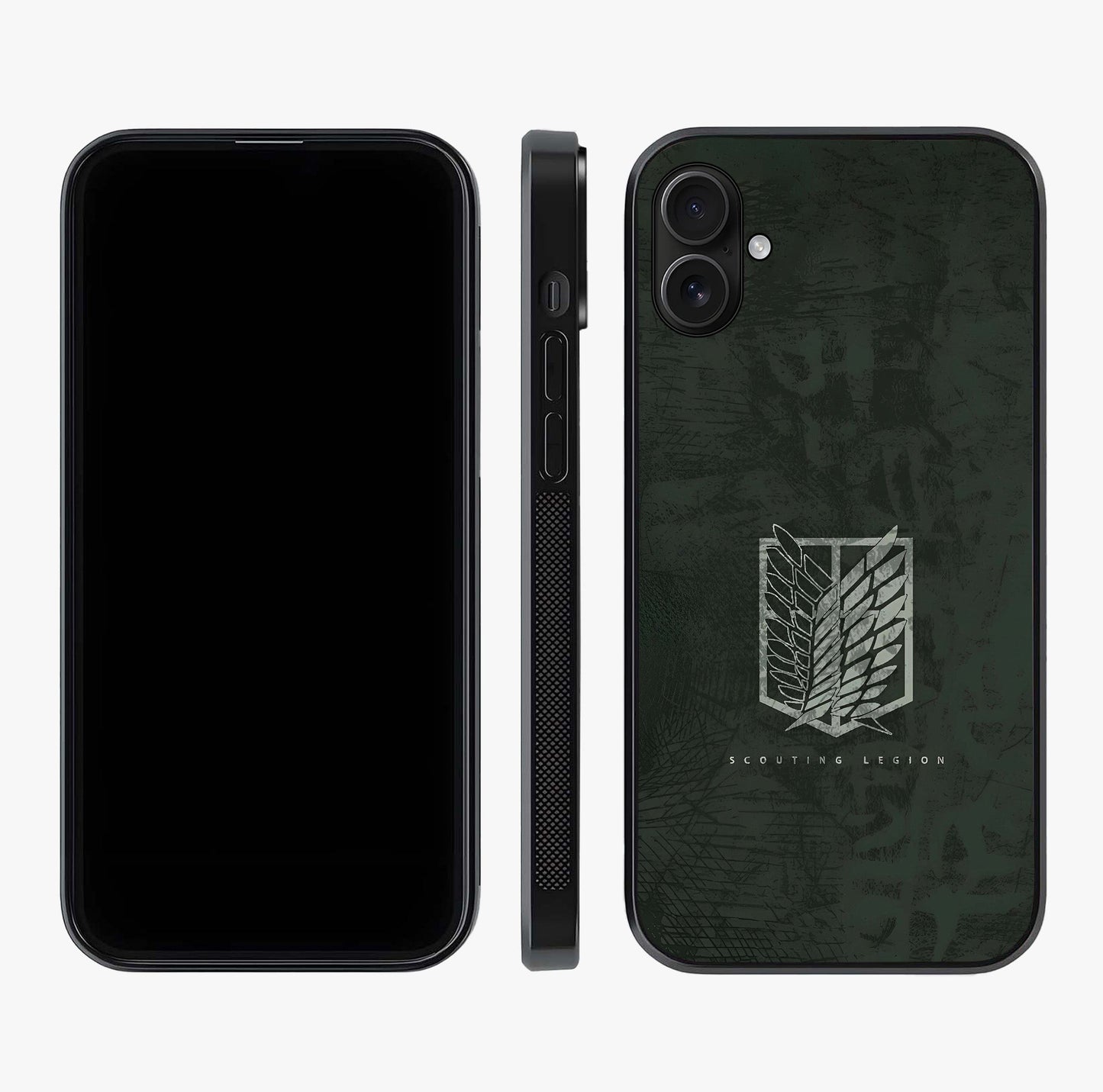 Wings Of Freedom Glass Case displayed upright for full design visibility and premium finish.