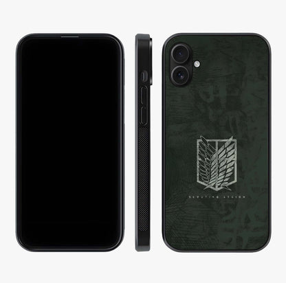 Wings Of Freedom Glass Case displayed upright for full design visibility and premium finish.