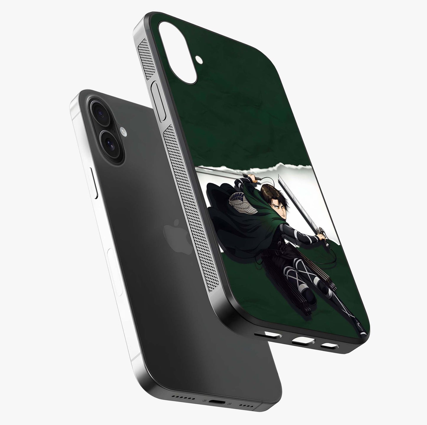Emerald War Vanguard Glass Case laid diagonally highlighting side profile, edges and glossy glass shine.
