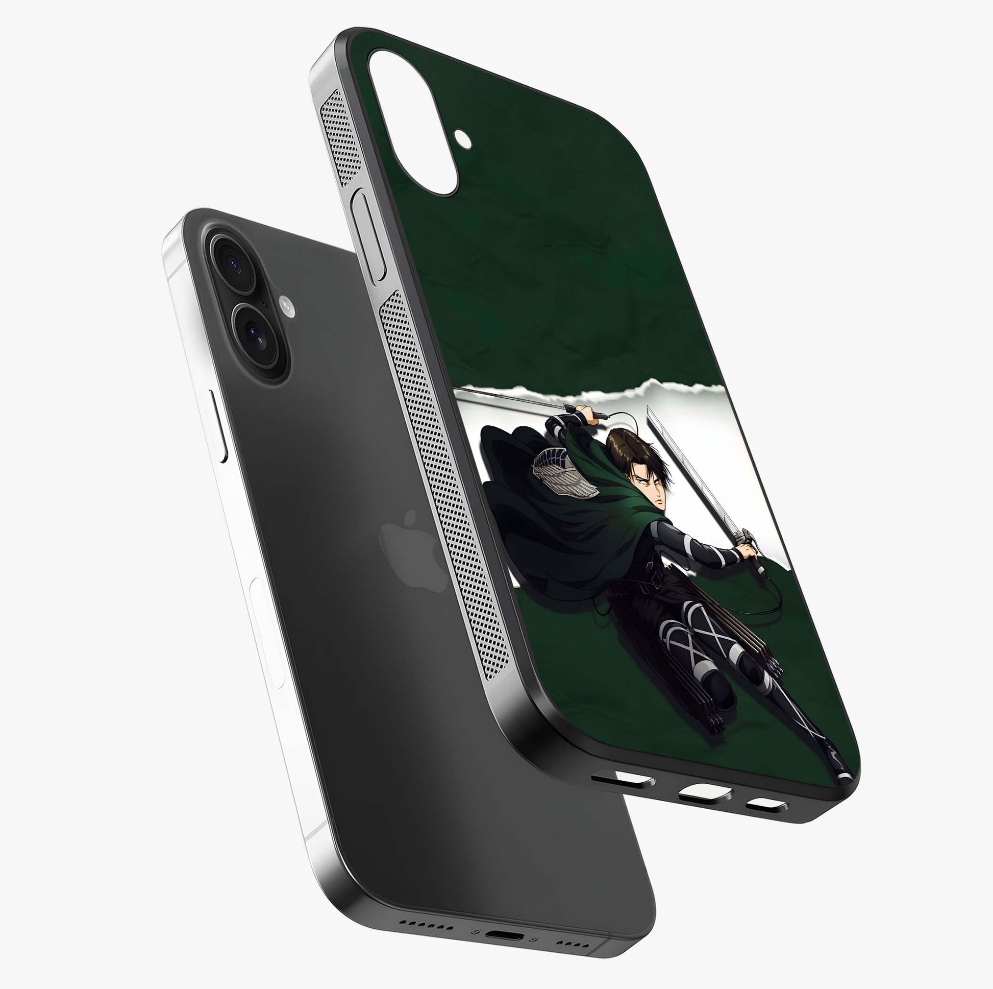 Emerald War Vanguard Glass Case laid diagonally highlighting side profile, edges and glossy glass shine.