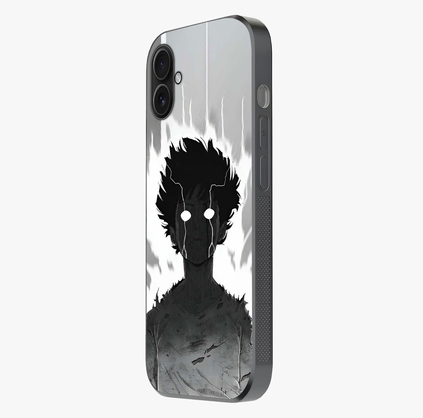 Awakened Inner Rage Glass Case photographed in natural light showing reflective finish and design depth.