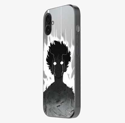 Awakened Inner Rage Glass Case photographed in natural light showing reflective finish and design depth.