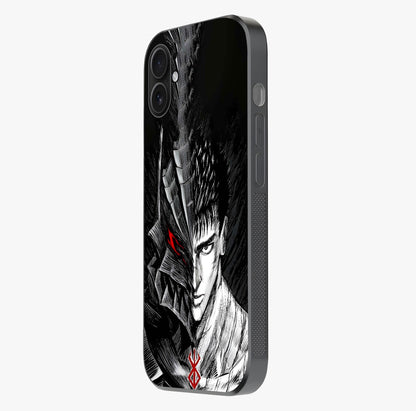 Berserker Blood Oath Glass Case photographed in natural light showing reflective finish and design depth.