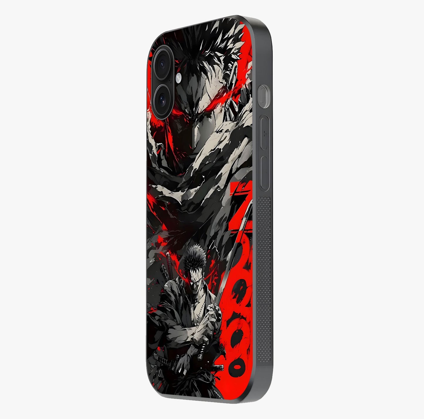 Demon Sword Resolve Glass Case photographed in natural light showing reflective finish and design depth.
