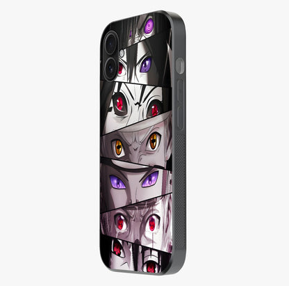 Eyes Of Destiny Glass Case photographed in natural light showing reflective finish and design depth.