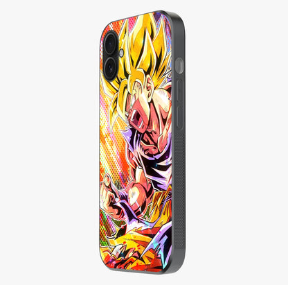 Firing Goku Glass Case photographed in natural light showing reflective finish and design depth.