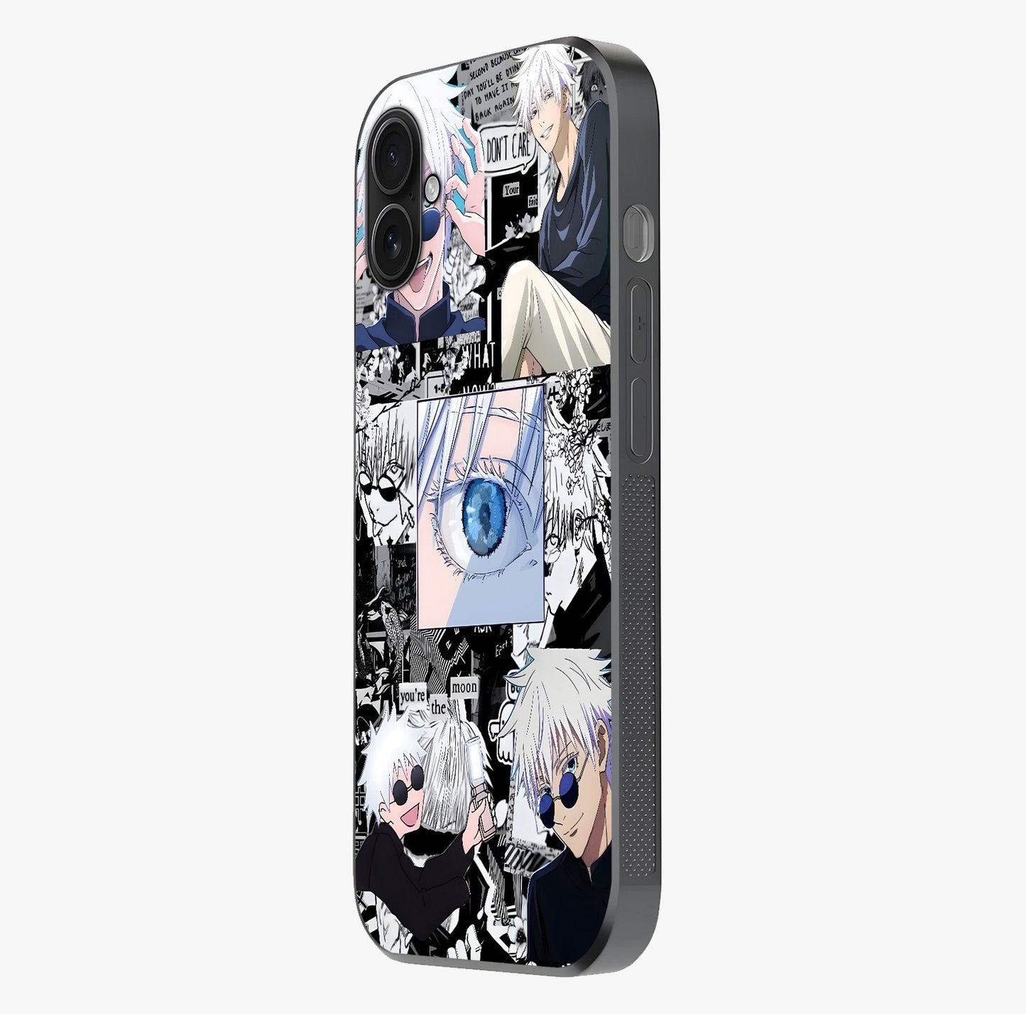 Infinity Sorcerer Chaos Glass Case photographed in natural light showing reflective finish and design depth.