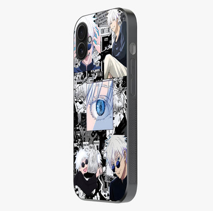Infinity Sorcerer Chaos Glass Case photographed in natural light showing reflective finish and design depth.