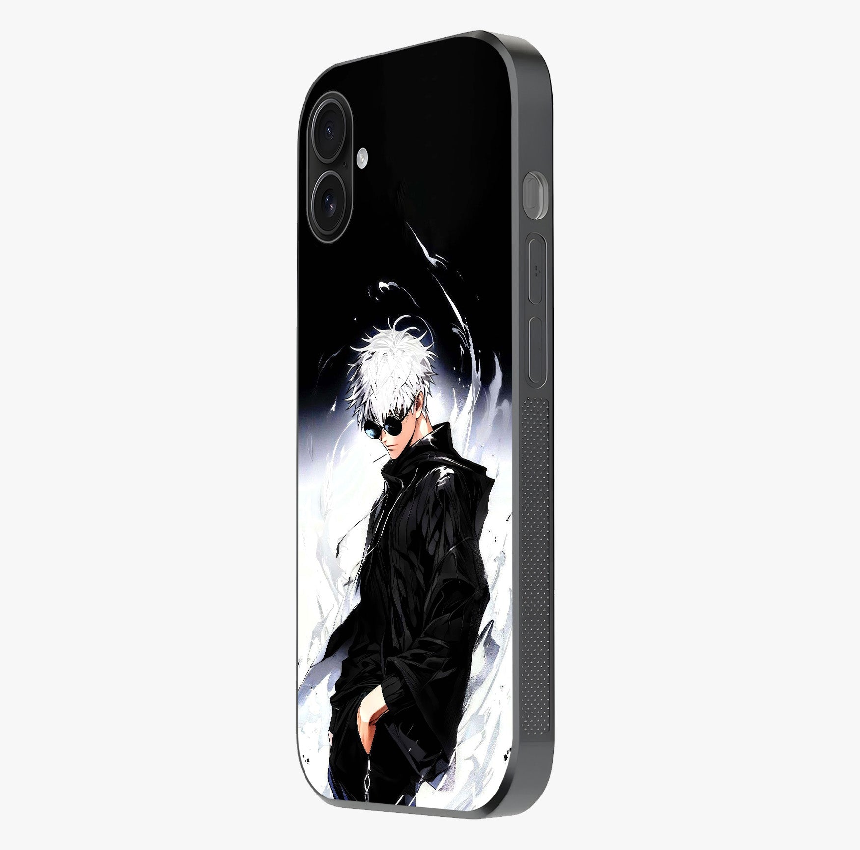 Limitless Shadow King Glass Case photographed in natural light showing reflective finish and design depth.