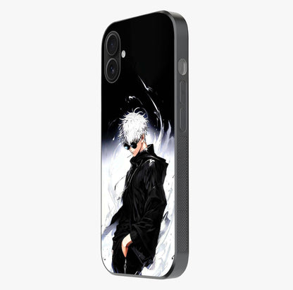 Limitless Shadow King Glass Case photographed in natural light showing reflective finish and design depth.