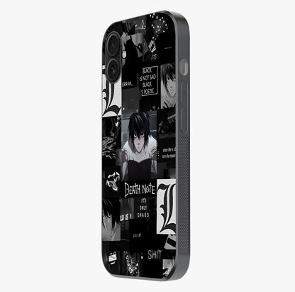 Midnight Chaos Mind Glass Case photographed in natural light showing reflective finish and design depth.