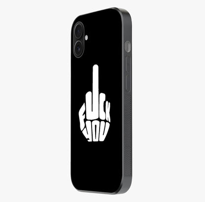 Rebel Mode On Glass Case photographed in natural light showing reflective finish and design depth.