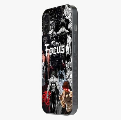 Relentless Power Focus Glass Case photographed in natural light showing reflective finish and design depth.