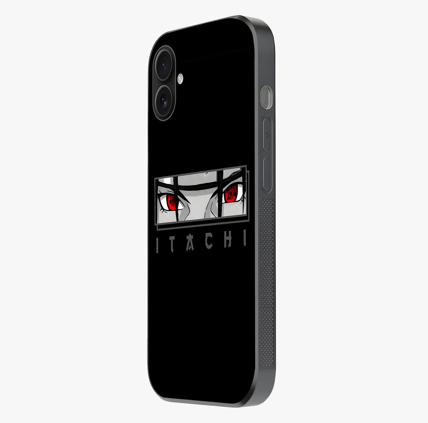 Scarlet Gaze Dominance Glass Case photographed in natural light showing reflective finish and design depth.