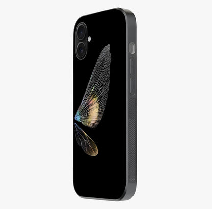 Whispers Of Wings Glass Case photographed in natural light showing reflective finish and design depth.
