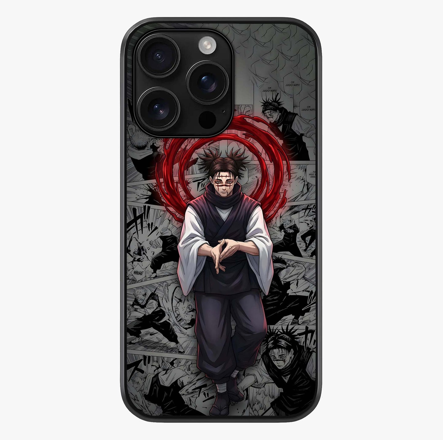 Cursed Ritual Ascension Glass Case showing full back design in clean flat view with glossy glass finish.