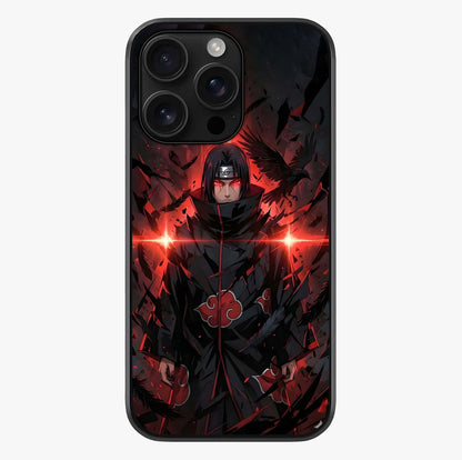 Focused Blade Discipline Glass Case showing full back design in clean flat view with glossy glass finish.