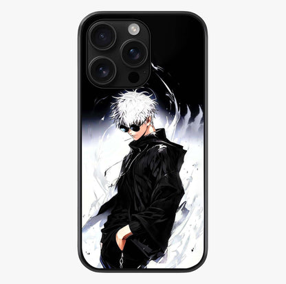 Limitless Shadow King Glass Case showing full back design in clean flat view with glossy glass finish.