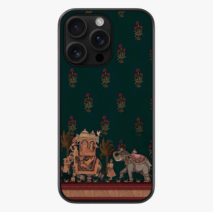 Macmerise Glass Case showing full back design in clean flat view with glossy glass finish.