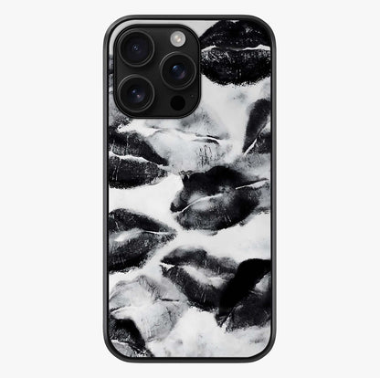 Midnight Kiss Marks Glass Case showing full back design in clean flat view with glossy glass finish.