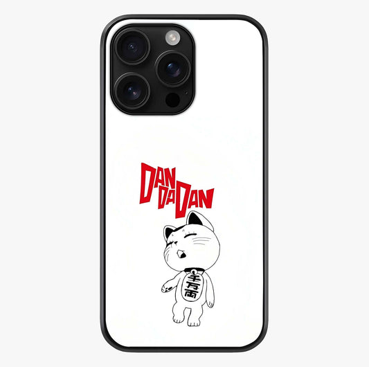 Playful Spirit Charm Glass Case showing full back design in clean flat view with glossy glass finish.