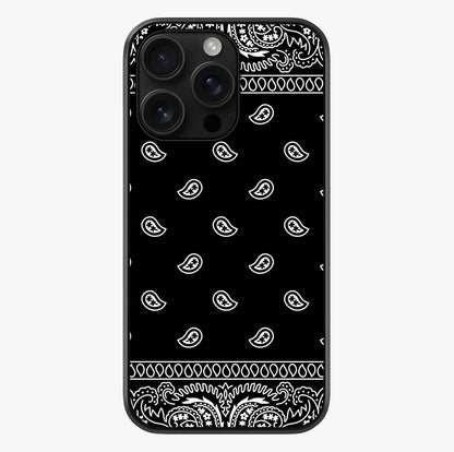 Retro Rebel Threads Glass Case showing full back design in clean flat view with glossy glass finish.