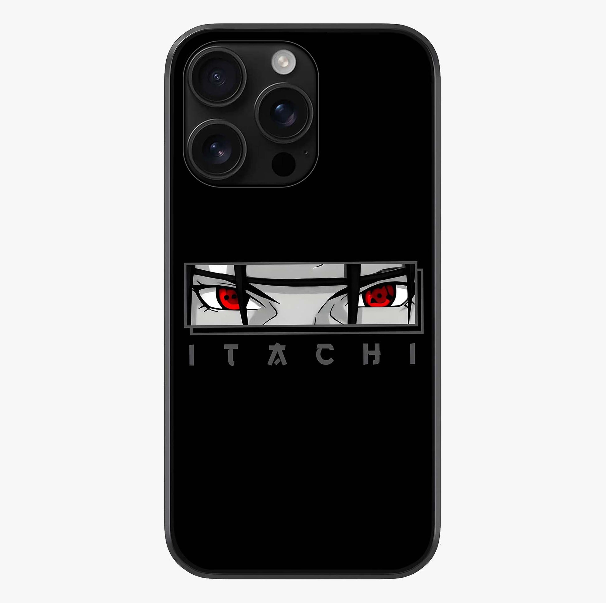 Scarlet Gaze Dominance Glass Case showing full back design in clean flat view with glossy glass finish.