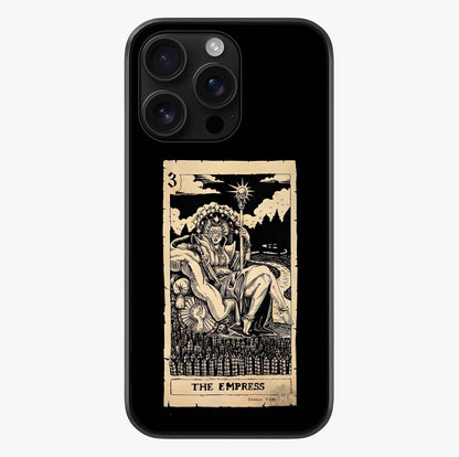The Empress Glass Case showing full back design in clean flat view with glossy glass finish.
