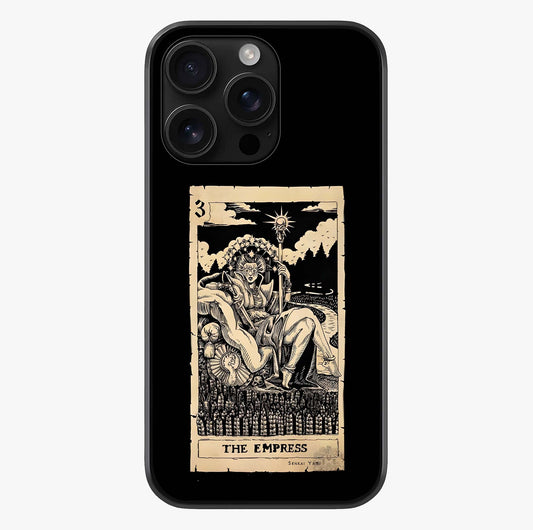 The Empress Glass Case showing full back design in clean flat view with glossy glass finish.