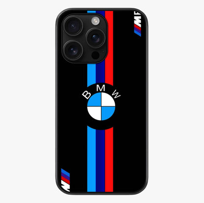 Turbo Bmw Beast Glass Case showing full back design in clean flat view with glossy glass finish.