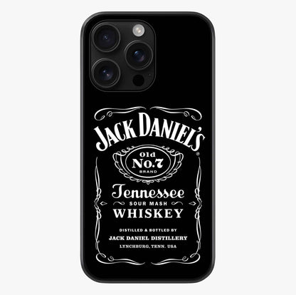 Vintage Whiskey Heritage Glass Case showing full back design in clean flat view with glossy glass finish.