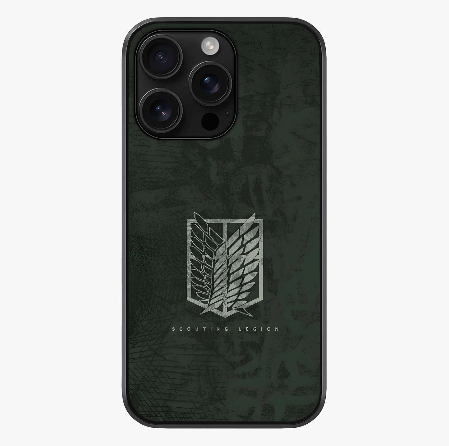 Wings Of Freedom Glass Case showing full back design in clean flat view with glossy glass finish.