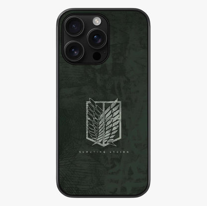 Wings Of Freedom Glass Case showing full back design in clean flat view with glossy glass finish.