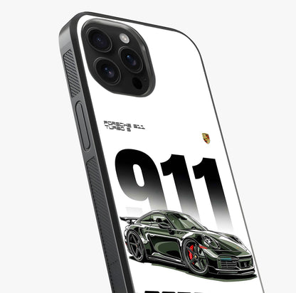 911 Turbo Dominance Glass Case captured at a warm angle highlighting gloss, texture and premium glass finish.