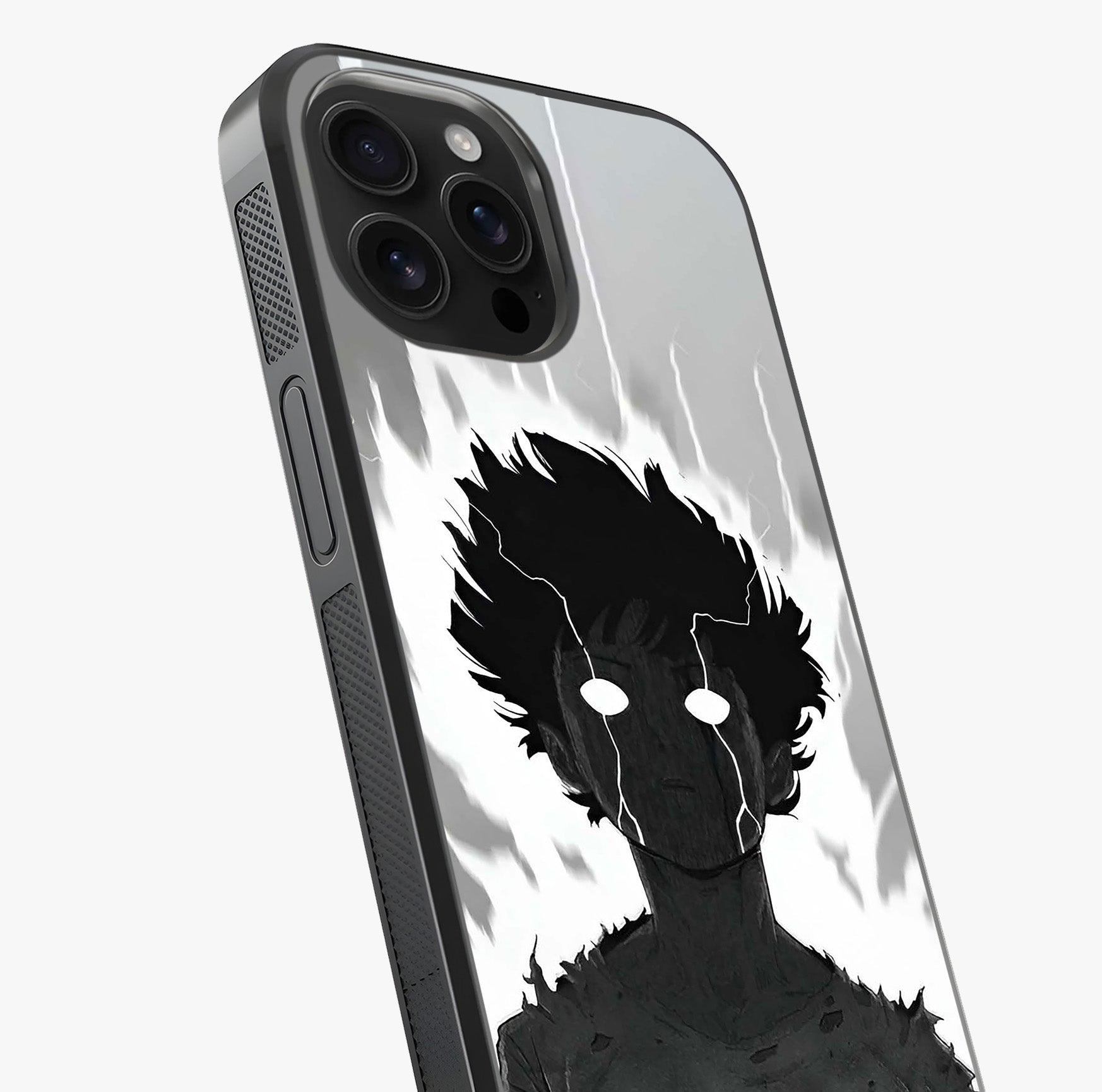 Awakened Inner Rage Glass Case captured at a warm angle highlighting gloss, texture and premium glass finish.