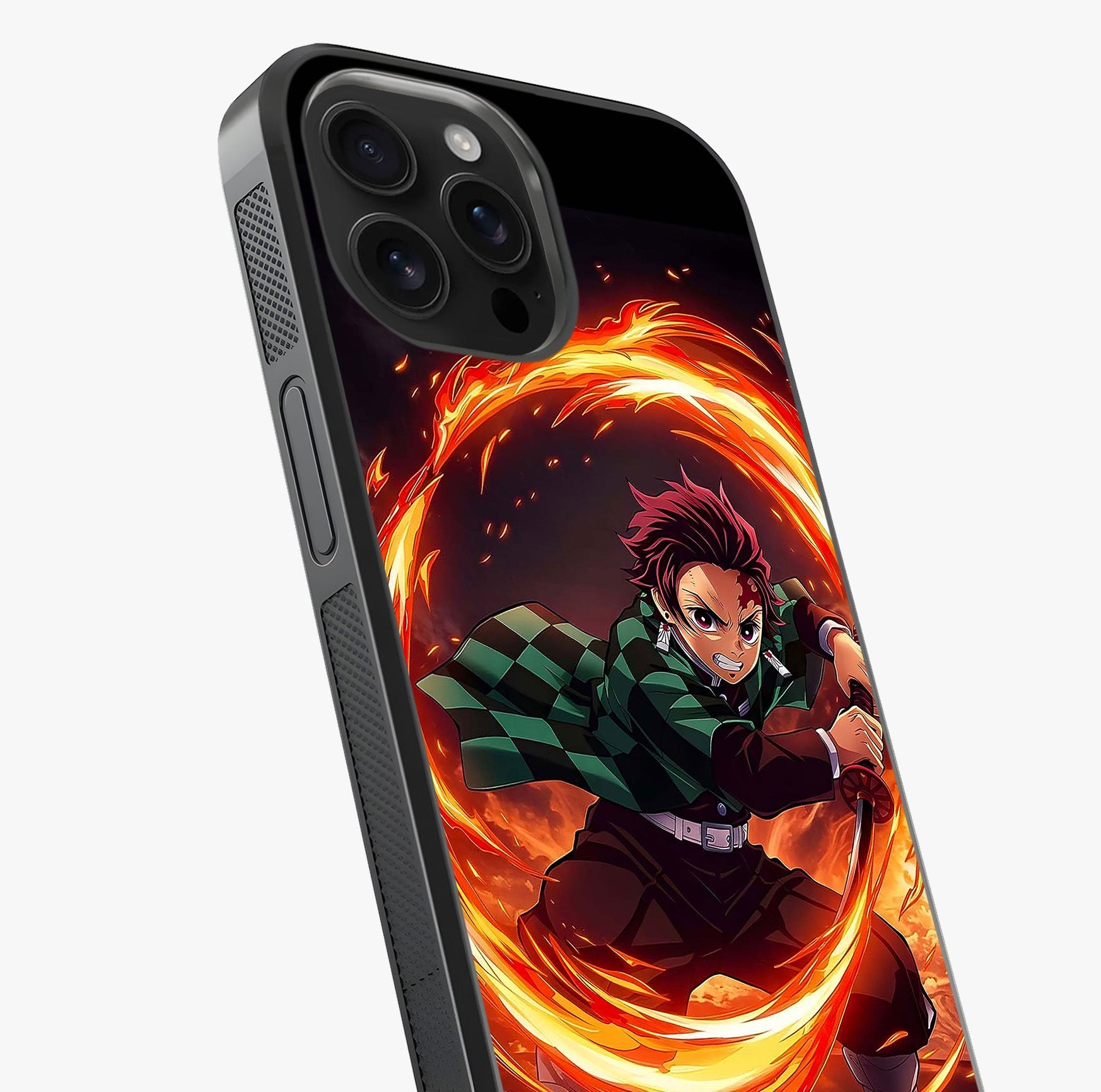 Blazing Sword Resolve Glass Case captured at a warm angle highlighting gloss, texture and premium glass finish.