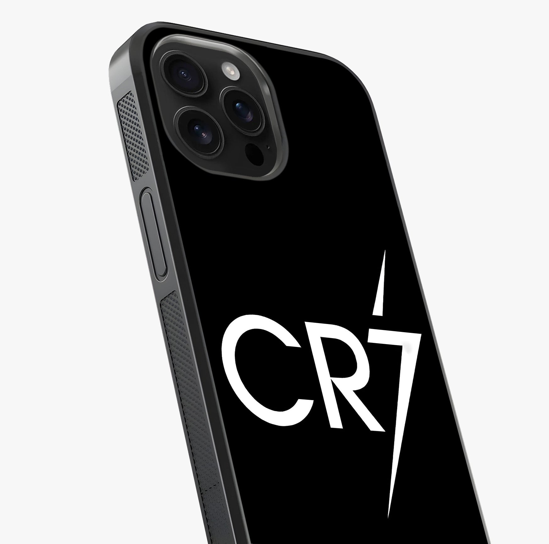 Cr7 Elite Strike Glass Case captured at a warm angle highlighting gloss, texture and premium glass finish.