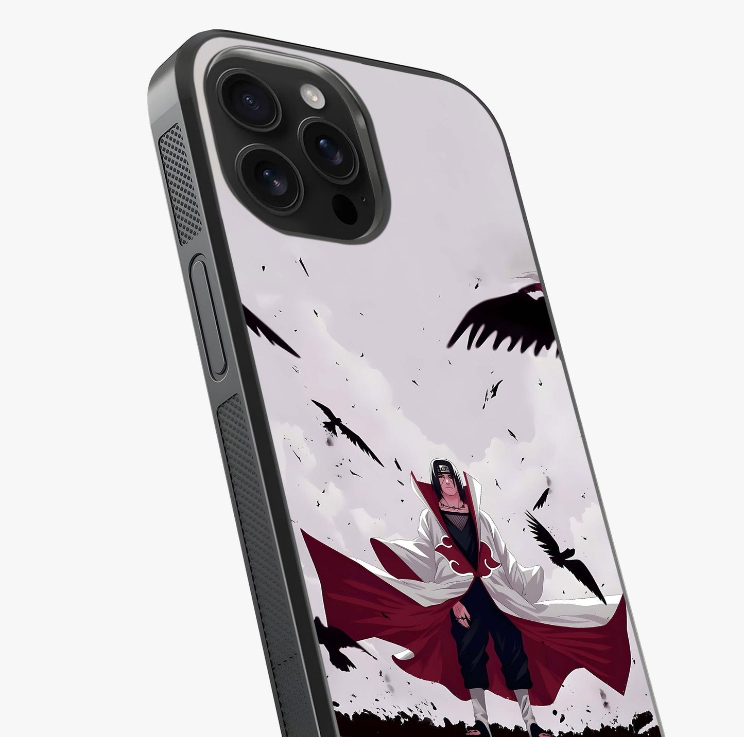 Crimson Crow Ascension Glass Case captured at a warm angle highlighting gloss, texture and premium glass finish.