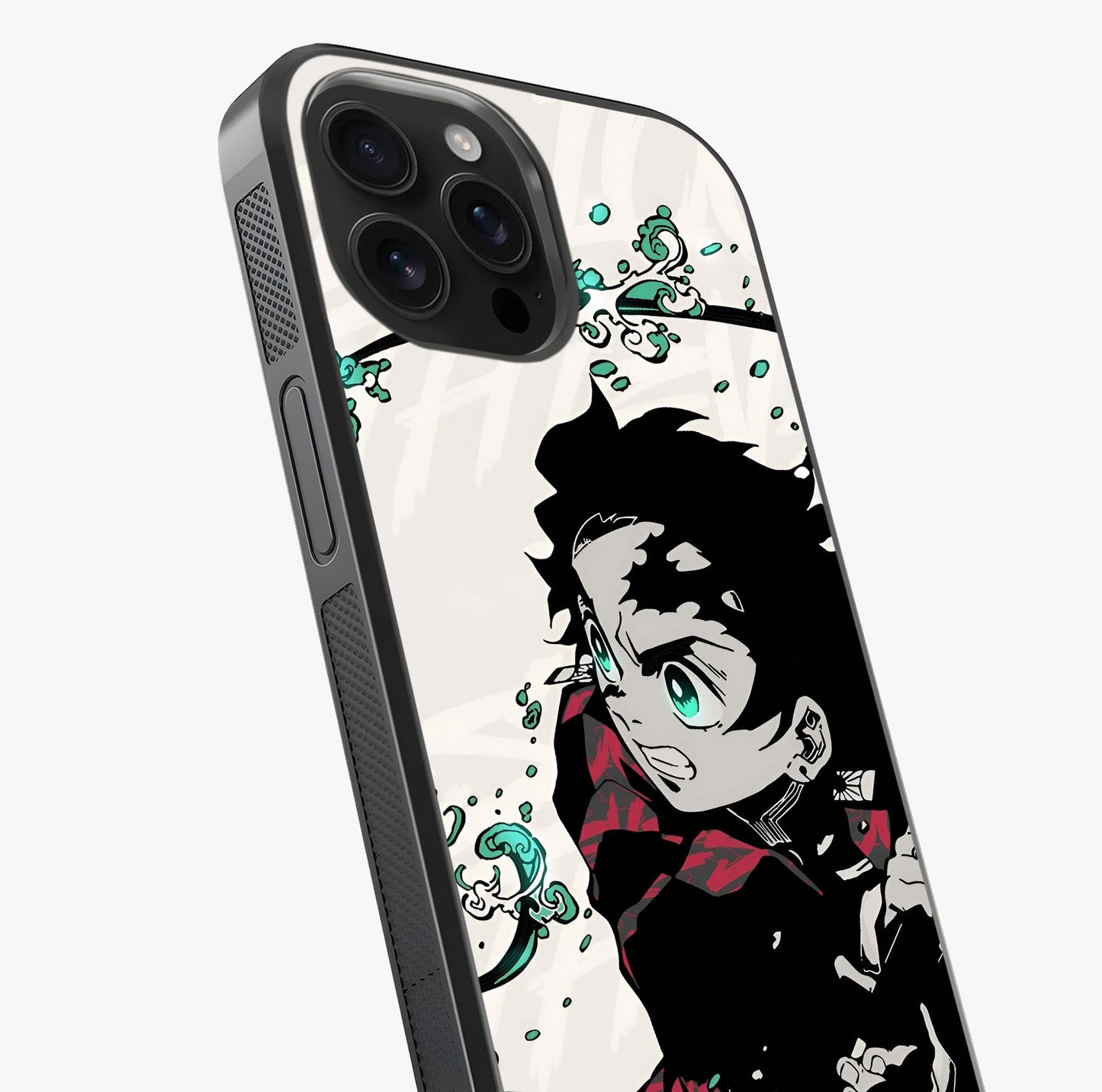 Demon Slayer Glass Case captured at a warm angle highlighting gloss, texture and premium glass finish.