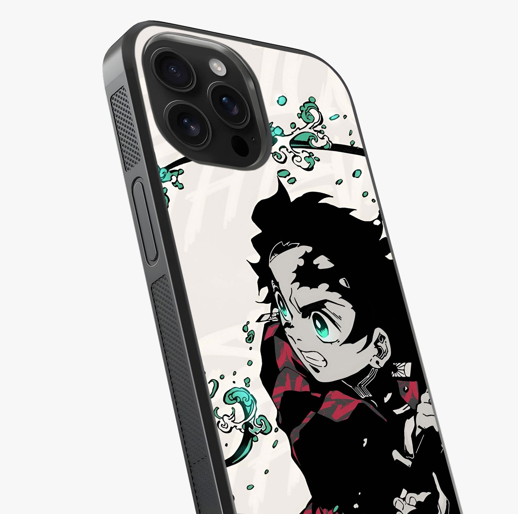 Demon Slayer Glass Case captured at a warm angle highlighting gloss, texture and premium glass finish.