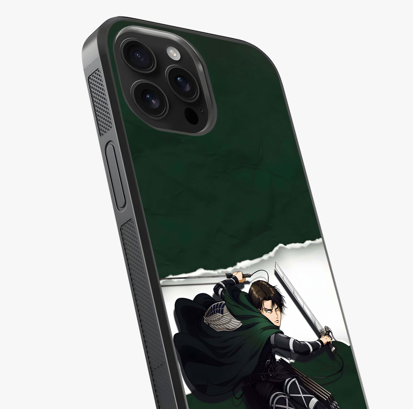 Emerald War Vanguard Glass Case captured at a warm angle highlighting gloss, texture and premium glass finish.