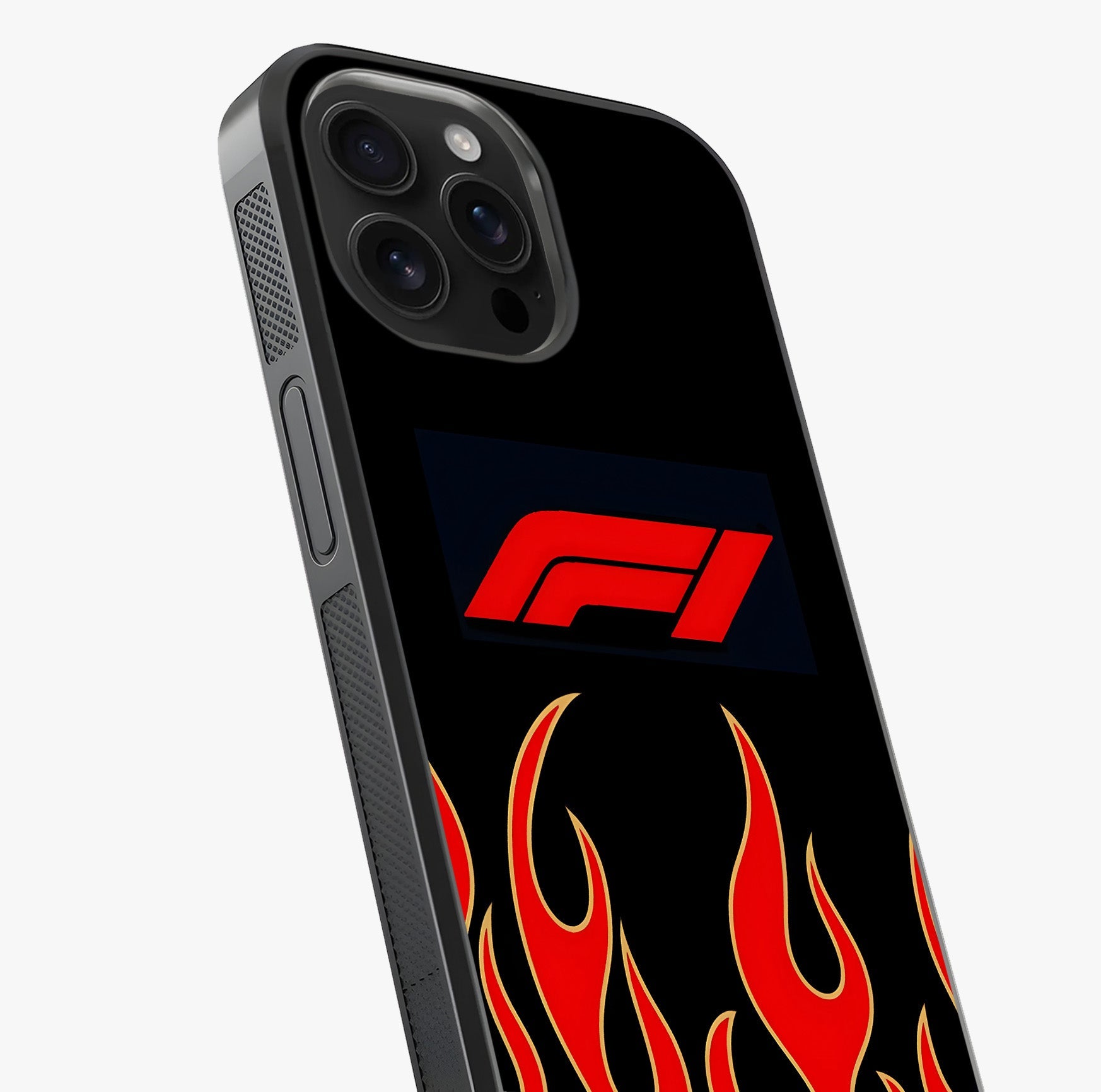 Fire F11 Glass Case captured at a warm angle highlighting gloss, texture and premium glass finish.