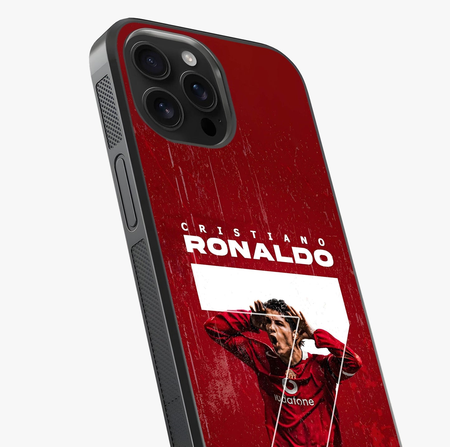 Goal Celebration Legacy Glass Case captured at a warm angle highlighting gloss, texture and premium glass finish.