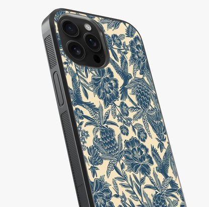 Heirloom Wild Bloom Glass Case captured at a warm angle highlighting gloss, texture and premium glass finish.